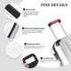 thumbnail image 4 of 2 fundas para asas de equipaje (blanco, lunares, rojo brillante), etiquetas identificadoras para maletas, fundas para asas de equipaje, accesorios esenciales de viaje para equipaje de avión., 4 of 6