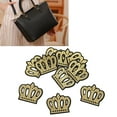 thumbnail image 4 of Crown Embroidered Patch, Cartoon Crown DIY Big Crown Embroidered Patch Cotton Material  For Hats For Pants For Handbags, 4 of 8