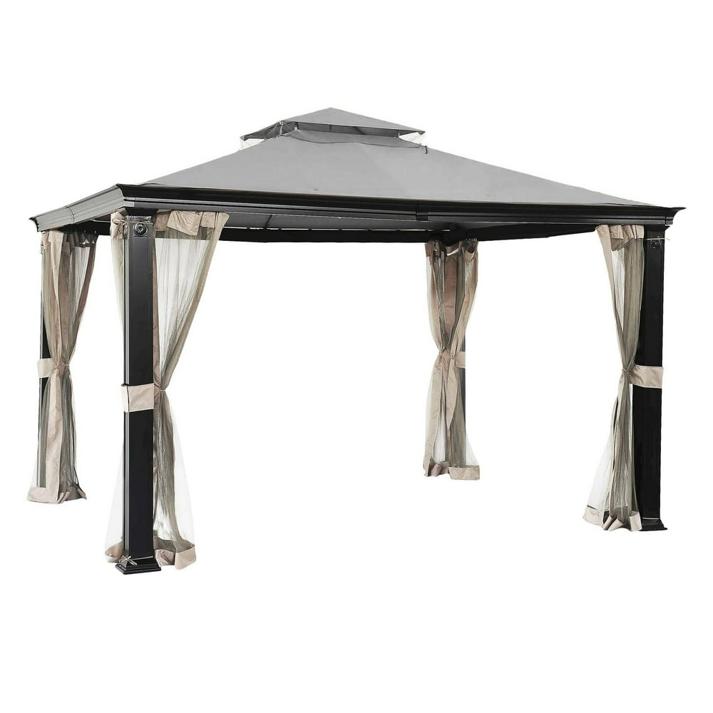 Garden Winds Replacement Canopy Top Cover for the Tivering 10' x 12' Gazebo Slate Gray Garden Winds Replacement Canopy Top Cover for the Tivering 10' x 12' Gazebo Slate Gray