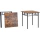 thumbnail image 3 of Mesa de comedor plegable, mesa plegable cuadrada industrial para espacios pequeños, cocina, comedor, 3 of 8