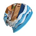 thumbnail image 6 of Naloa Animals on Noah's Ark Floating Soft Beanie Hat, Knit Beanie Daily Beanie in Fine Knit for Women Men Winter Travel, Outdoor, 6 of 7