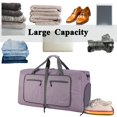 thumbnail image 3 of Bolsa de viaje Woogwin, grande, impermeable, 60 L, color morado nieve, 3 of 6