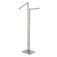 thumbnail image 1 of Econoco K22 2-Way Square Tubing with 1 Straight and 1 Slant Arm - Chrome, 1 of 1