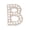 B, variant on YYKihy Personalized Pearl Letter Patch Alphabet Patch Customized Letters Patch On Patch Glue On Patch Applique DIY Bride