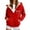Red, variant on Jacket Women Hooded Cardigan for Autumn Winter Heavyweight Jackets Cozy Outerwear for Cold Weather Womens Trench Coat Beige L