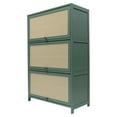thumbnail image 4 of Shoe Rack Organizer Cabinet 7 Tiers Bamboo Free Standing Shoe Storage Shelf Green, 4 of 13