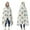 White Highland Cow, variant on Wearable Blanket,Green Highland Cow Dinosaur Pattern Hooded Wearable Flannel Blanket for Adults & Teens,Winter Poncho Shawl Wrap Cape Cozy Anti-Pill,60"x80"