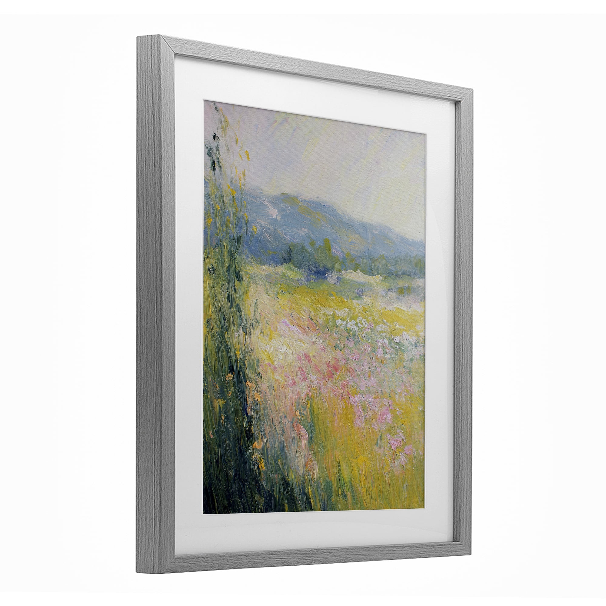 Stupell Industries Breeze Through The Blooms Gray Framed Print Under Glass, design by Svetlana Aleynikova