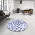 thumbnail image 4 of Ahgly Company Machine Washable Indoor Rectangle Transitional Lavender Blue Area Rugs, 4' x 6', 4 of 7