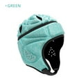 thumbnail image 2 of YOPTOP Soft Shell Football Helmet Scrum Cap 7v7 Rugby Helmet Foam Cotton Protective Soft Padded Headgear Autism Surf Flag Football Helmet Youth Adult,Green, 2 of 6