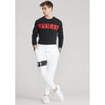 thumbnail image 2 of Polo Ralph Lauren Men's Big & Tall White Double-Knit Graphic Jogger Pants, LT, 2 of 4