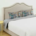 thumbnail image 3 of Yayeee Pillowcase Standard Size Set of 2 Satin Wrinkle Resistant Pillow Case, Large Retro Collection Pattern, 3 of 7