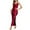Wine, variant on Timegard Nightgown for Women Spaghetti Strap Satin Slim Fitting Comfy Sleepwear Casual Long House Dress