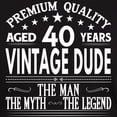 thumbnail image 3 of CafePress - VINTAGE DUDE AGED 40 YEARS T Shirt - Men's Classic Graphic Cotton T-Shirt, 3 of 4