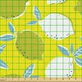 thumbnail image 2 of Ambesonne Lemon Fabric by the Yard Upholstery, Hand Drawn Big Sour, 1 Yard, Yellow Khaki, 2 of 5