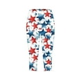 thumbnail image 3 of Hvot&aat 4th of July Capri Leggings for Women Plus Size Knee Length Beach Pants Soft Workout Tights Pants, 3 of 4