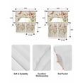 thumbnail image 5 of Butterfly Floral Swag Curtains for Living Room/Bedroom Windows, Rustic Spring Blossom Flowers Butterfly Kitchen Curtains and Valances Set 36 Inch Length, Light Filtering Swags Valance Curtain Panels, 5 of 5