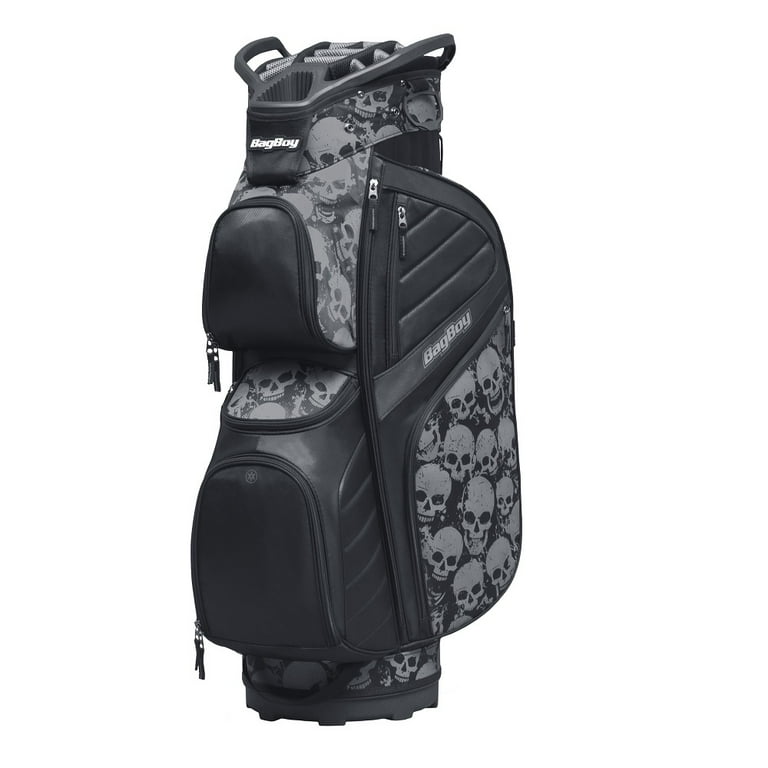NEW Bag Boy Golf CB-15 Cart Bag 15-way Top BagBoy - Skulls