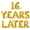 Gold, variant on Letter Balloons - 16 YEARS LATER 16" Inch Alphabet Letters Foil Mylar Balloon 16th Birthday Party Banner (Red)