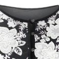 thumbnail image 4 of CEHVOM Mode Femmes Chemise Décontractée à Manches Feuille Imprimée T-shirt à Col en V, 4 of 4