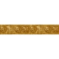 thumbnail image 4 of Trimz Elegance Faux Carved Floral Scroll Leaf Medallion Wallpaper Border - Classic French Architectural Design - Gold, Brown - 15' L x 6.85" W, 4 of 6