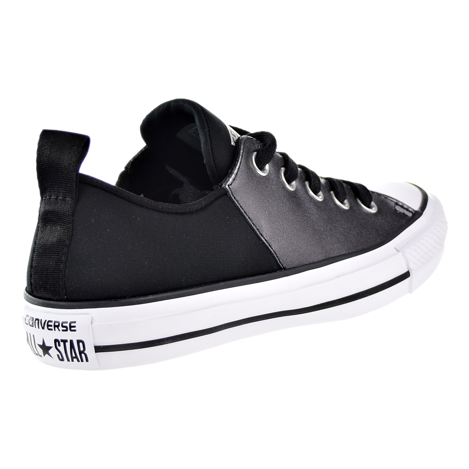 Converse Chuck Taylor All Star Sloane Glam Leather Low Top Women's Shoe Black/White555835c - image 3 of 6