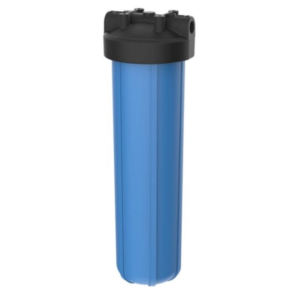Pentair Pentek 150468 Big Blue Filter Housing, 3/4" NPT #20 Whole House Heavy Duty Water Filter Housing with High-Flow Polypropylene (HFPP) Cap, 20-I