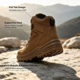 thumbnail image 5 of LXSO Men's High‑Top Tactical Boots, Heavy‑Duty All‑Terrain Outdoor Shoes with Non‑Slip Rubber Soles,  Ideal for Hiking, Hunting, Rock Climbing and Mountaineering in All Weather Conditions, 5 of 10