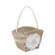 thumbnail image 1 of Ounissouiy Cesta de flores de arpillera rústica con mango de perla Cesta de niña duradera y de moda con mango de perla Kits de decoración para fiestas, 1 of 6