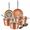 Copper, variant on Gotham Steel Diamond Hammered Nonstick Pots and Pans 10 Piece Ceramic Kitchen Cookware Set Copper