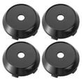 thumbnail image 1 of Unique Bargains Bouchons de Moyeu de Pneu Central de 60mm Dia Noir 5 Clips pour Voiture 4 Pcs, 1 of 7