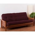 thumbnail image 3 of Blazing Needles Renewal 8-inch Twill Queen-size Futon Mattress - Burgundy, 3 of 3