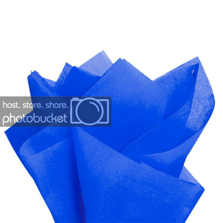 JAM Paper Gift Tissue Paper Blue Mylar 3 Sheets/Pack 1172412