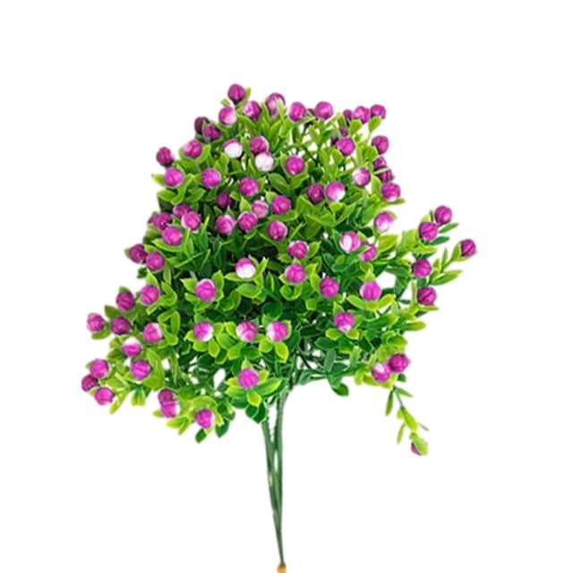 Artificial Flowers and Faux Tree Branches for Home Office, Wedding Centerpieces, and Indoor Outdoor Decorations, 10 Pack Simulation Stems with Bendable Wire, No Maintenance Required