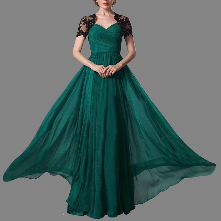 Wedding Guest Dresses for Women Lace Mesh Short Sleeve V Neck Ruched Elegant Maxi Bridesmaid Dress Evening Prom Gowns - Walmart.com Wedding Guest Dresses for Women Lace Mesh Short Sleeve V Neck Ruched Elegant Maxi Bridesmaid Dress Evening Prom Gowns - Walmart.com