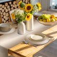 thumbnail image 4 of Beige Ombre Round 13 Inch Placemats Set of 4, Modern Gradient Abstract Art HeatResistant Non Slip Place Mats for Dining Table, Wipeable Braided Kitchen Table Mats for Housewarming, 4 of 9