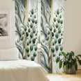 thumbnail image 2 of Ambesonne Eucalyptus Curtains 2 Panel Set, Modern Soft Marble Print, Pair of - 28" x 84", Grey Teal and Sage Green, 2 of 4