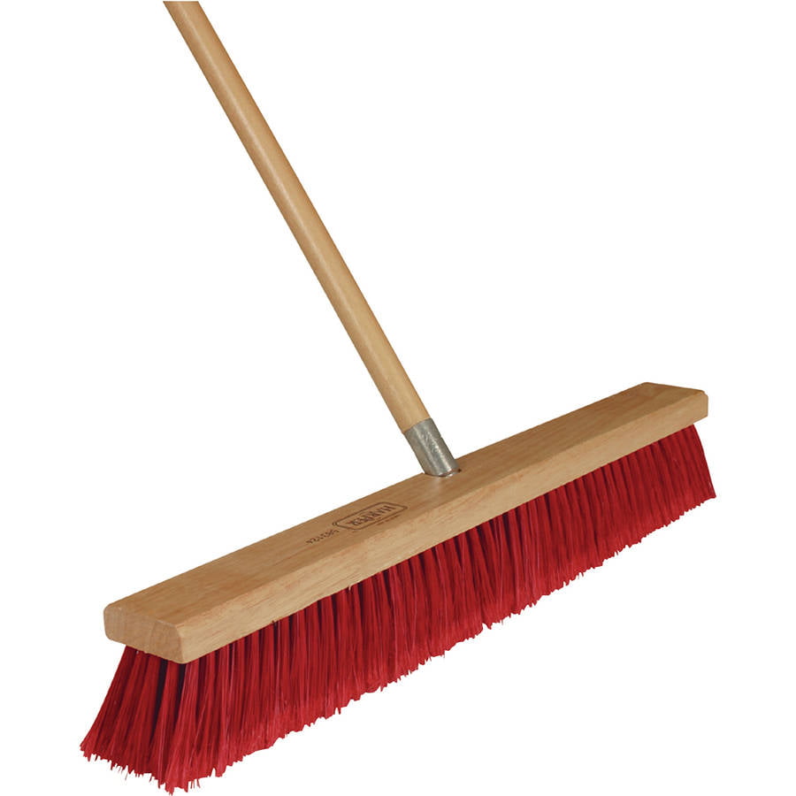 Corona 24-inch Push Broom w/Coarse and Medium Poly Bristles 