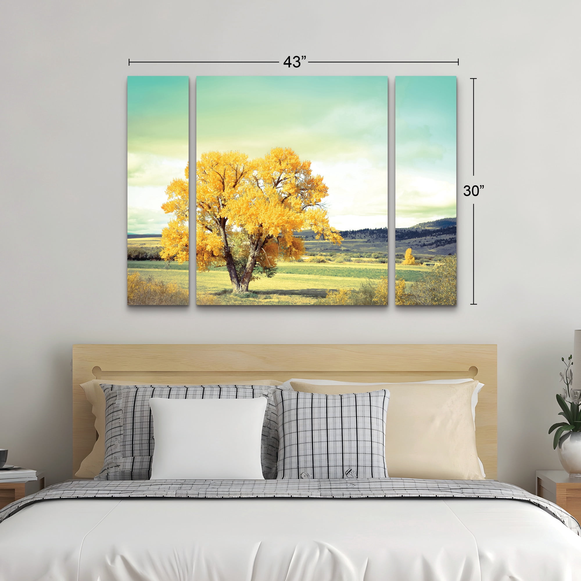 Annie Bailey Art ‘First To Turn’ 3 Panel Wall Art Set