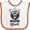 White and Orange, variant on Inktastic I Love My Bearded Uncle Boys or Girls Baby Bib