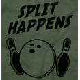 thumbnail image 2 of Split Happens Bowling League Nerd Men's Graphic T Shirt Tees Brisco Brands L, 2 of 6