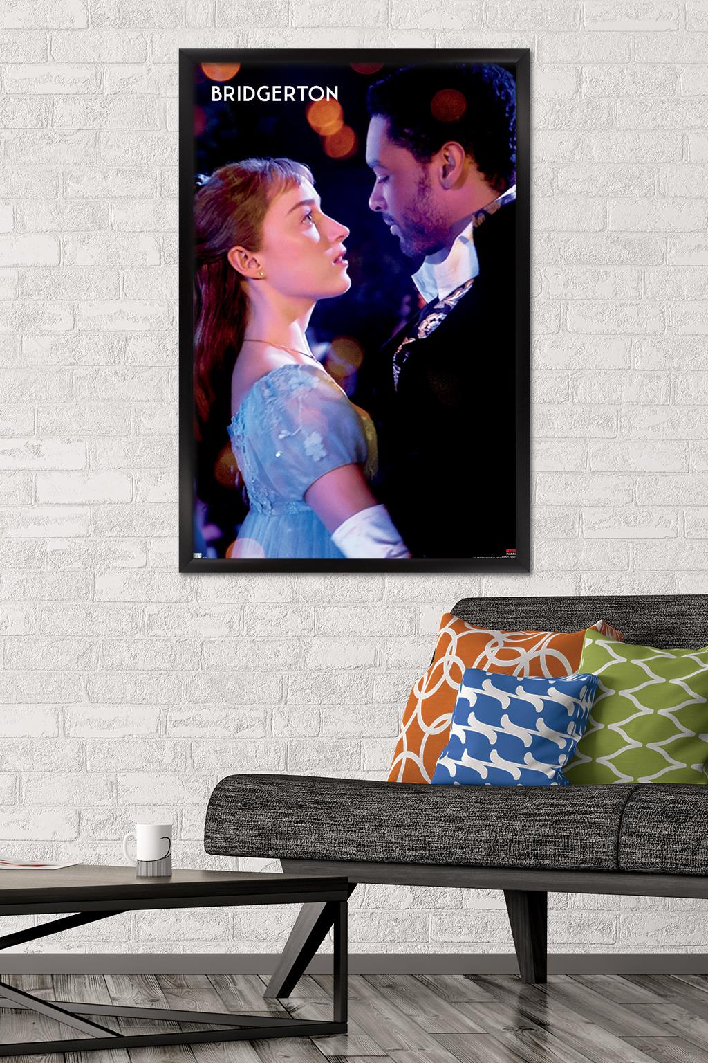 Netflix Bridgerton - Dance Wall Poster, 22.375" x 34", Framed