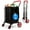 Red, variant on SereneLife Folding Utility Cart with 360° Swivel Wheels, 110 lb Capacity, Portable & Collapsible for Groceries, Laundry, Luggage (Black)