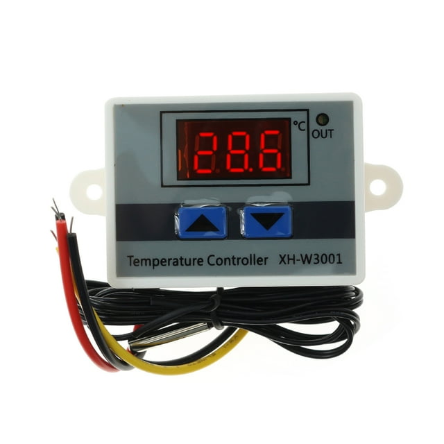 stanreset Cooling Control House Accessories LED Screen Temperature Controller Plastics Thermostat Humidity Regulator Hygrometer 24V 1Set