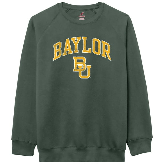 Men's-League Collegiate Wear Green Baylor Bears Essentials 2.0 Pullover Sweatshirt