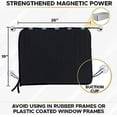 thumbnail image 4 of EcoNour Magnetic Car Sun Shade Side Window (2 Pack) | Rear Window Sunshade Blocks UV Rays | Privacy Protection for Baby & Kids | Magnetic Car Window Curtain | Black 26" x 19", 4 of 8
