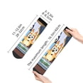 thumbnail image 3 of Saiise Bluey Funny Socks Men Women Adults Novelty Graphic Crew Tube Socks Crazy Design Casual Dress Socks for Sports,Running,Travel, 3 of 7