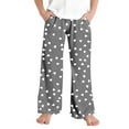 thumbnail image 7 of QATAINLAV Valentine's Day Pants for Boys Girls Wide Leg Sweatpants Kids Elastic Waist Sports Trousers with Pockets Gray,15-16 Years, 7 of 7