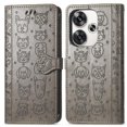 thumbnail image 1 of Funda Cartera FOXDOCK para Xiaomi Poco F6 5G , Flip PU con Relieve de Gatos y Perros, Tarjetero y Soporte, 1 of 6