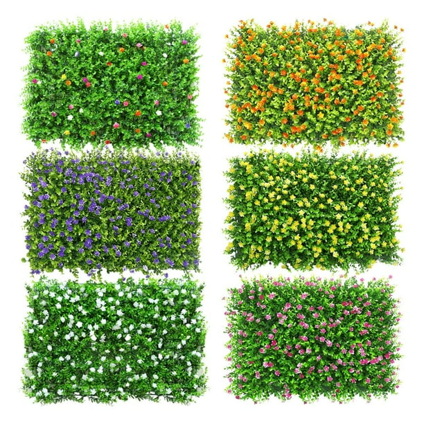 Cerca de césped Sincero setos artificiales para decoración de jardín